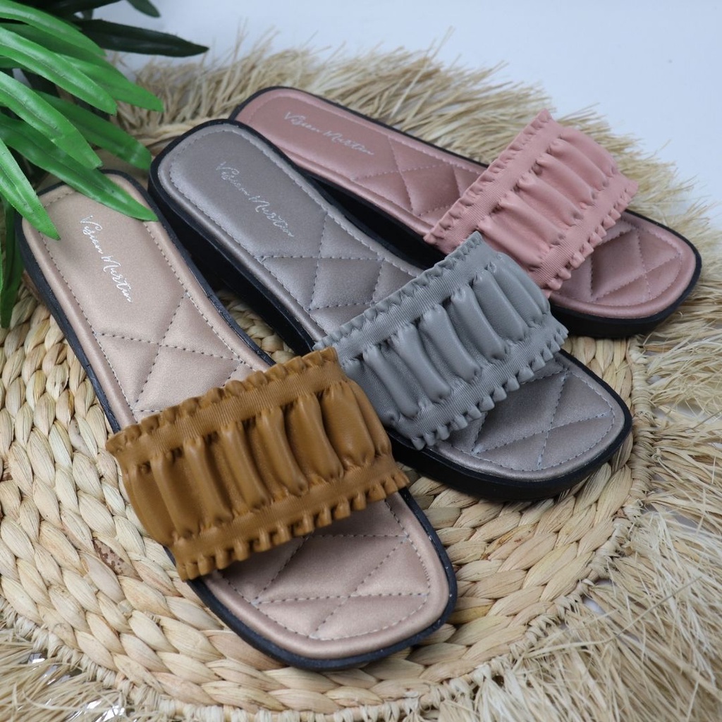 Sandal Wanita flat teplek terbaru sandal fashion