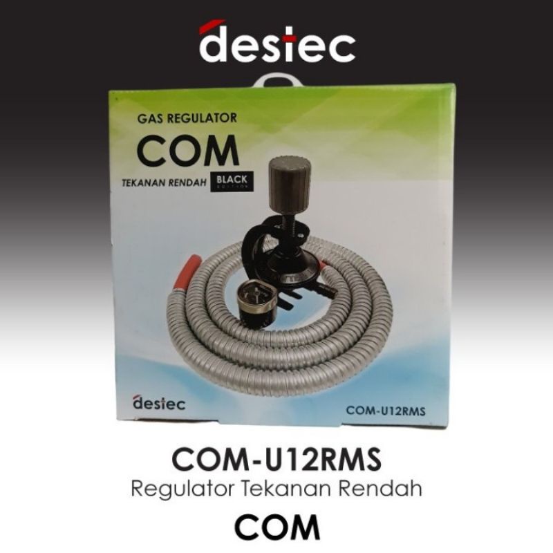 Paket Kepala Gas / Regulator Gas Meter + Selang Destec COM-U12RMS Tekanan Rendah