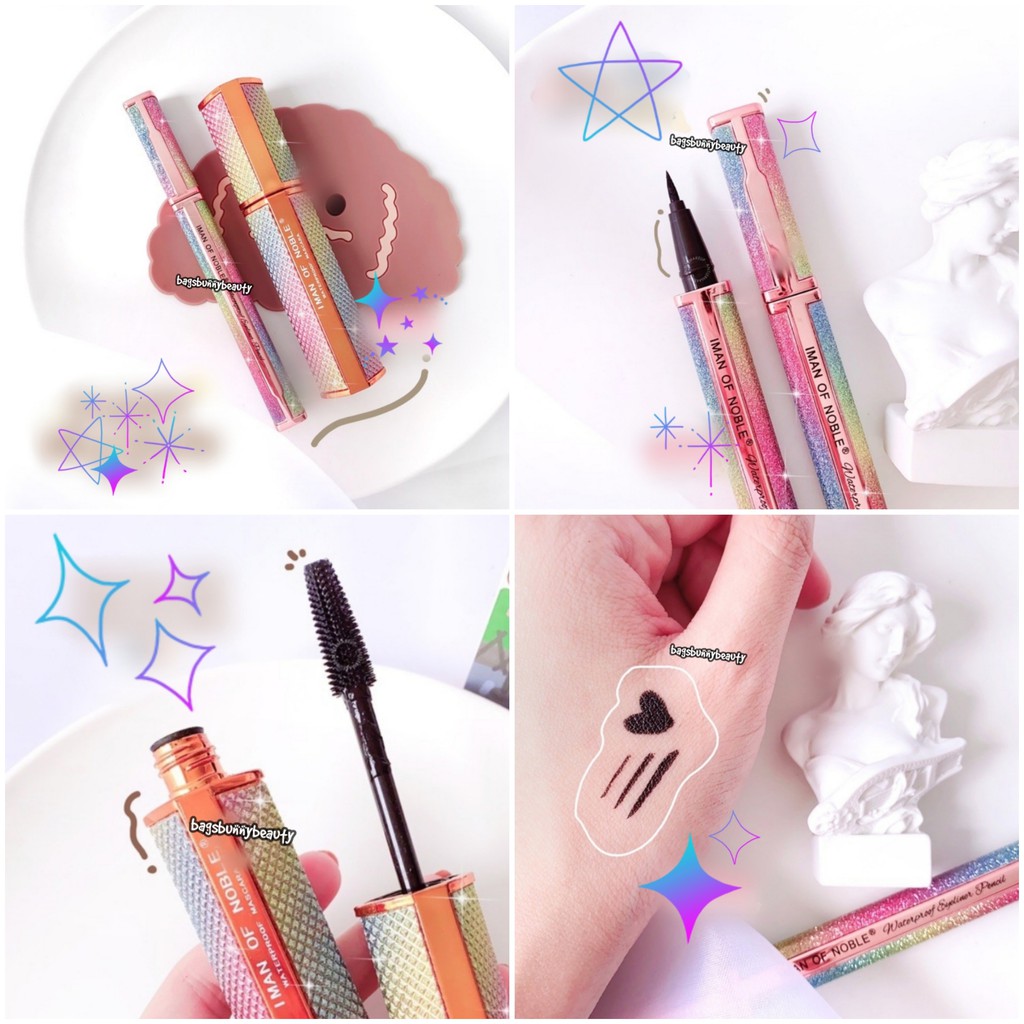 IMAN OF NOBLE MASCARA & EYELINER PENCIL HITAM WATERPROOF