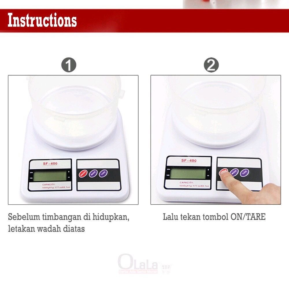 Timbangan Dapur Digital / Kitchen Scale Kapasitas 10kg