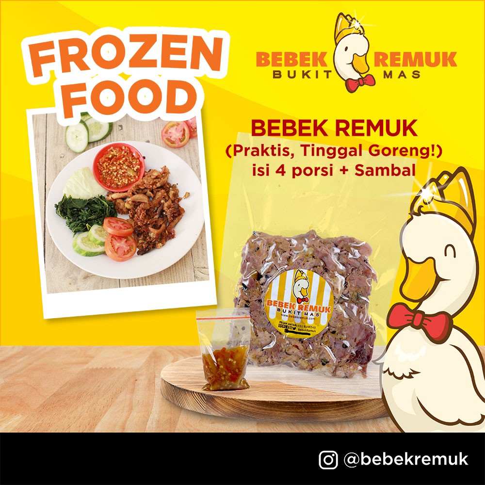 

BEBEK REMUK FROZEN (4PORSI)