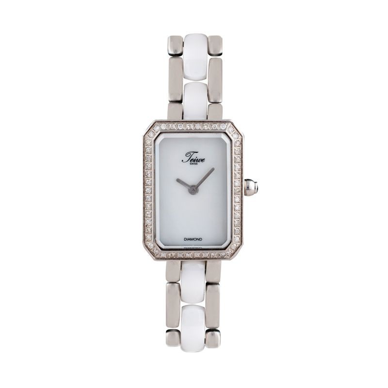 Teiwe Swiss TW2972-W athena White - Jam Tangan Wanita - Ceramic