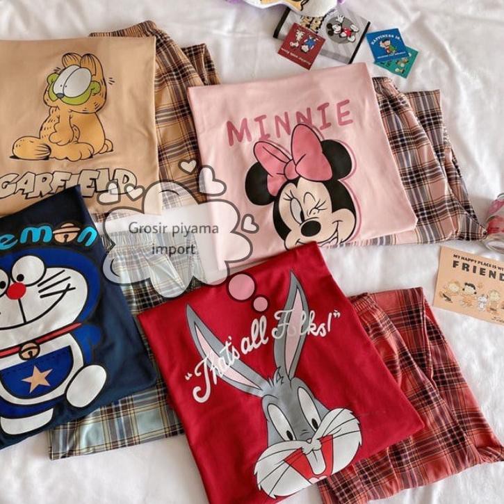 Piyama Import korea piyama kaos import piyama import premium Baju tidur import CP import