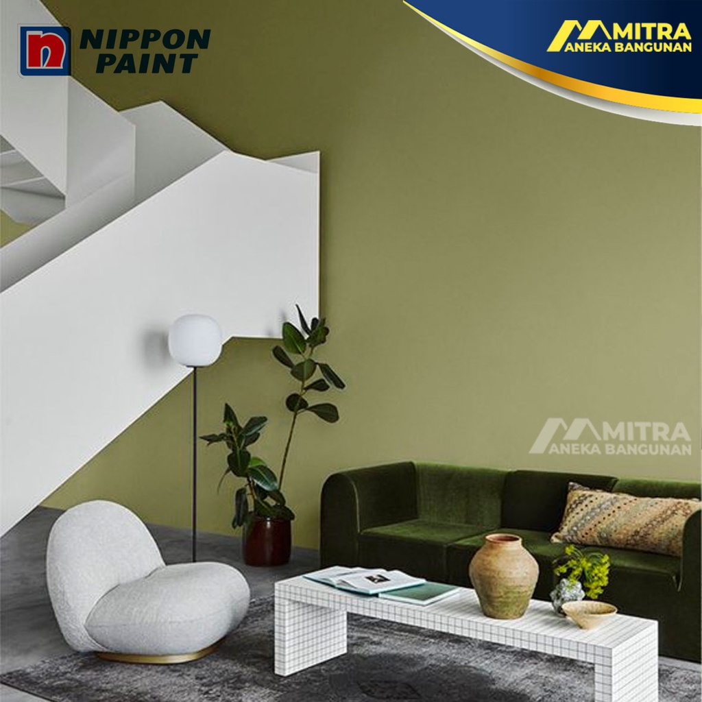 Promo Cat Tembok Nippon Paint Green Heights Np Bgg 1744 D / Hijau Olive Army Green / Vinilex