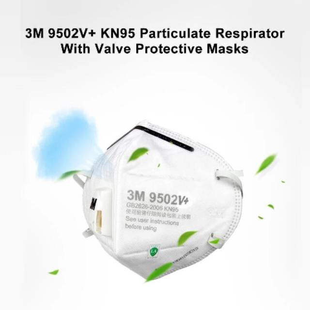 NEW MASKER MEDIS K N95 3M 9502V+ 9501V+ FILTER / DEBU BAHAN SPONGE KOREA