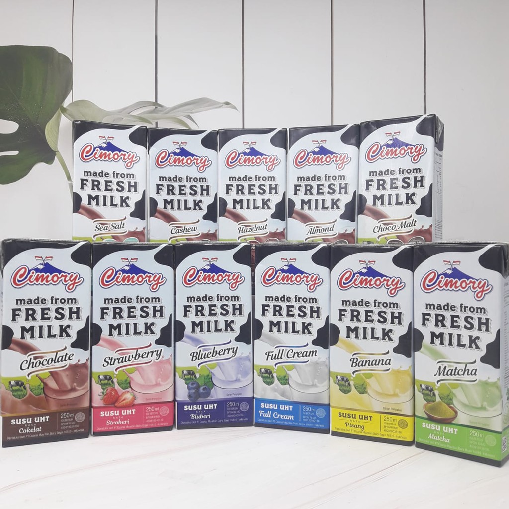 Susu Cimory Fresh Milk / Susu UHT 250ml Ed (Agustus 2023)