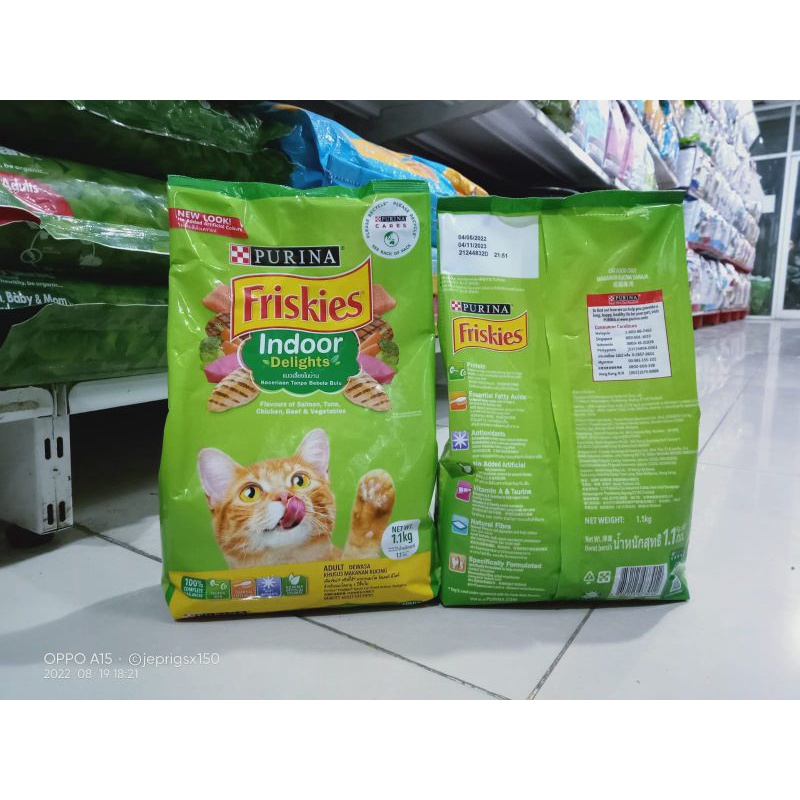 Friskies Indoor Delights Makanan Kucing 1,1kg