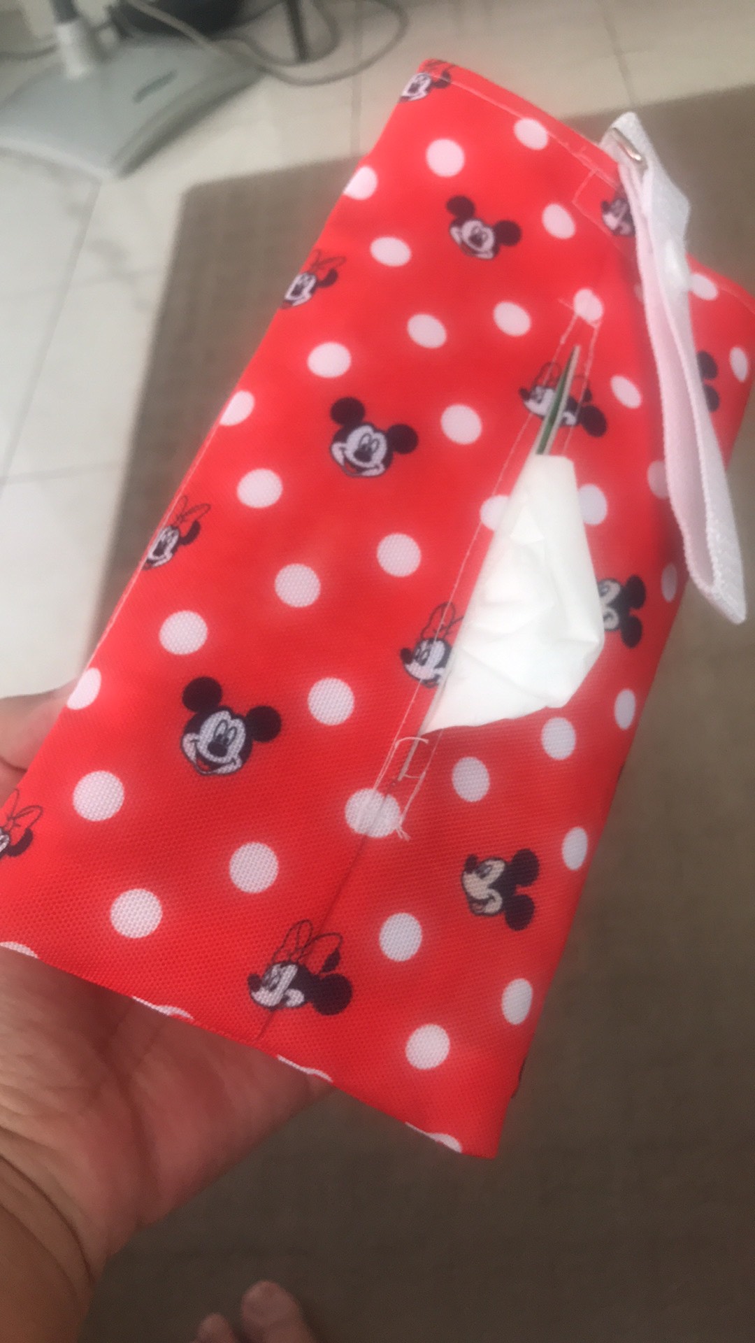 Pouch Tissue, Tempat Tissue 5in1 Bts Disney Mickey Minnie Snoopy Donald