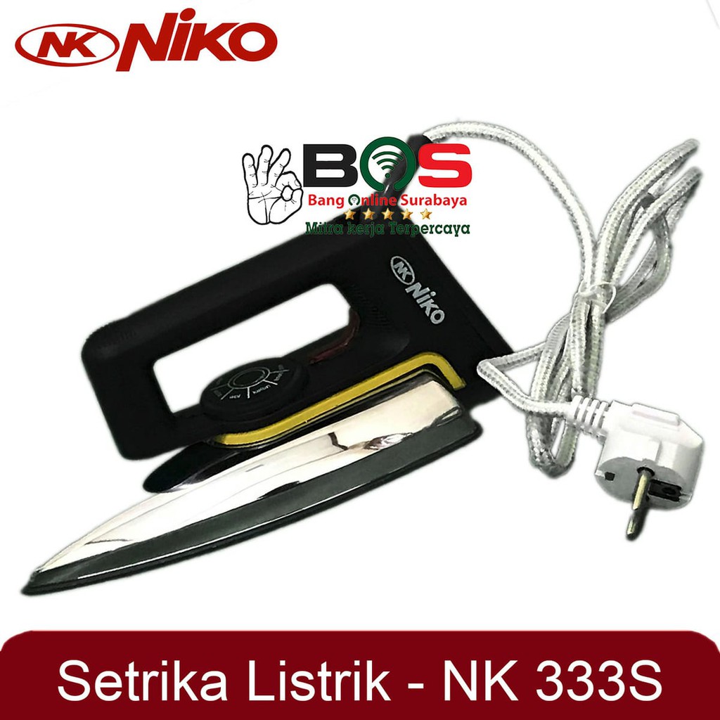 Setrika Listrik Niko NK-333S NK 333S NK333S Setrika Berkualitas dan Kuat