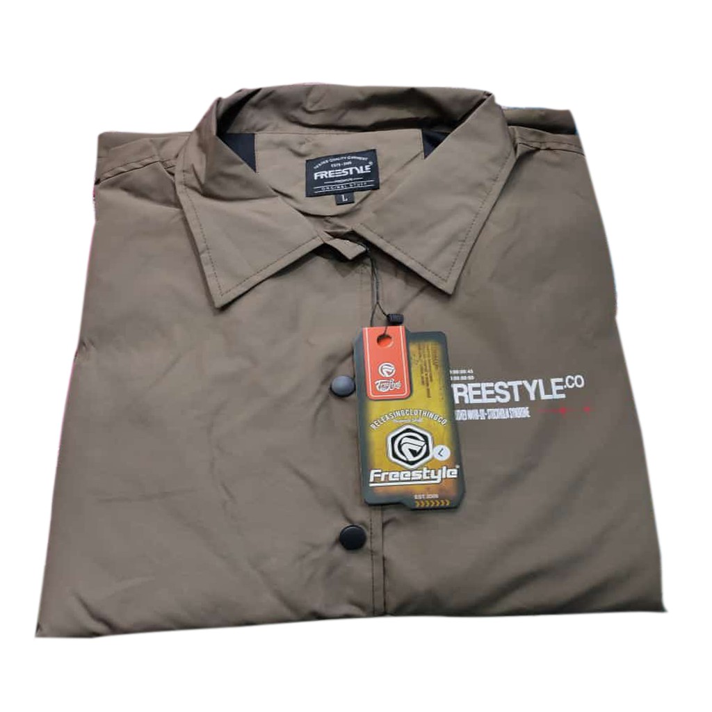 Jaket Coach Bahan Soft Parasut / Motif Stockholm Syndrome