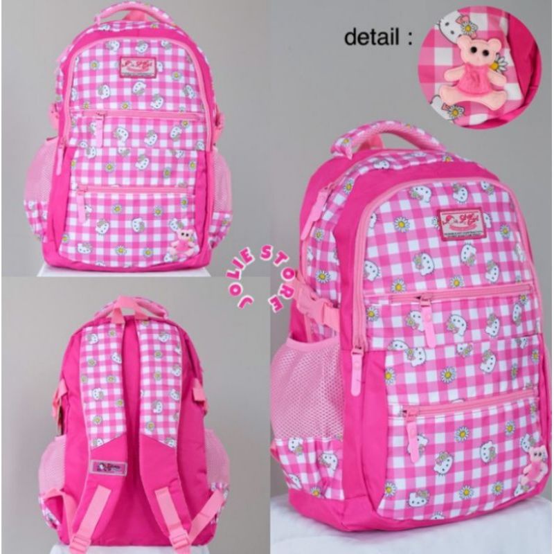 Tas ransel alto tas ransel anak sekolah perempuan SD ,SMP Original-Silver girl 8