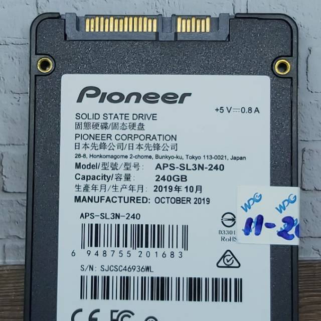 Ssd 240gb pioneer garansi resmi