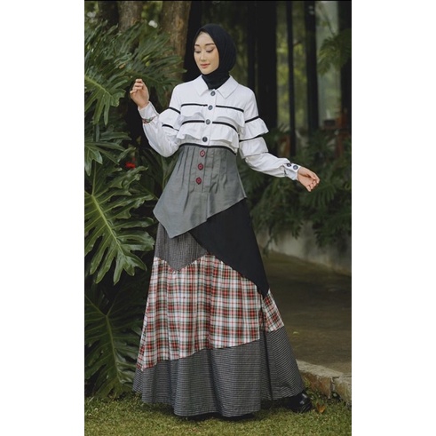 GAMIS TUNEECA ED-0321001 ,Dress Trendy branded , Busana muslim Ekslusif GAMIS MUSLIMAH PREMIUM ORIGI