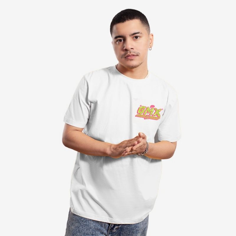 T-shirt Geoff Max Axiest Logkir-White