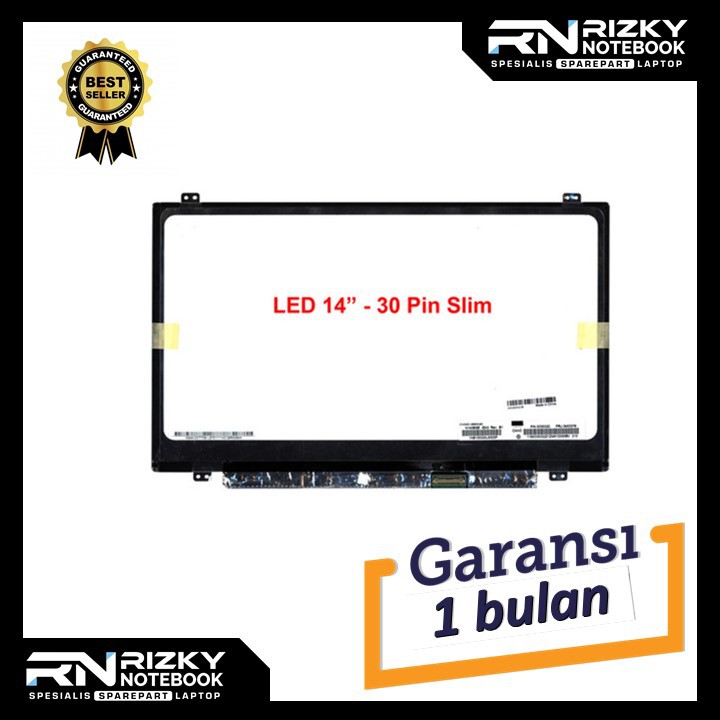 LED Panel Screen 14.0 Slim 30 pin Atas Bawah Layar laptop Lcd