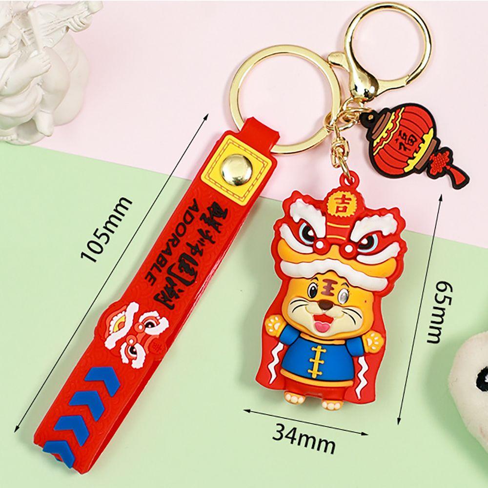 [Elegan] Gantungan Kunci Kreatif Perempuan Ransel Liontin Kartun Logam Kunci Gesper Key Lanyard