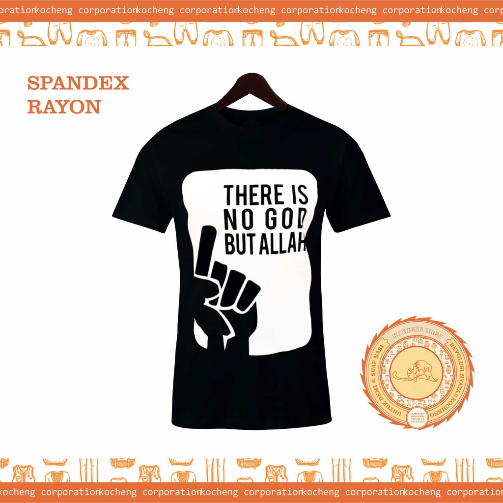 KAOS SYAHADAT ENGLISH  HITAM