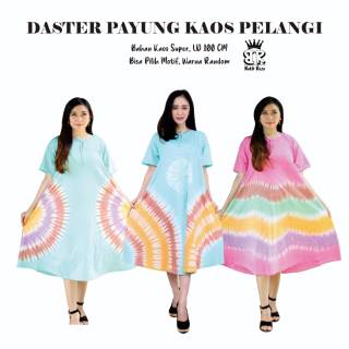 Daster Kaos  Payung Pelangi Planet Safia Baju Tidur 