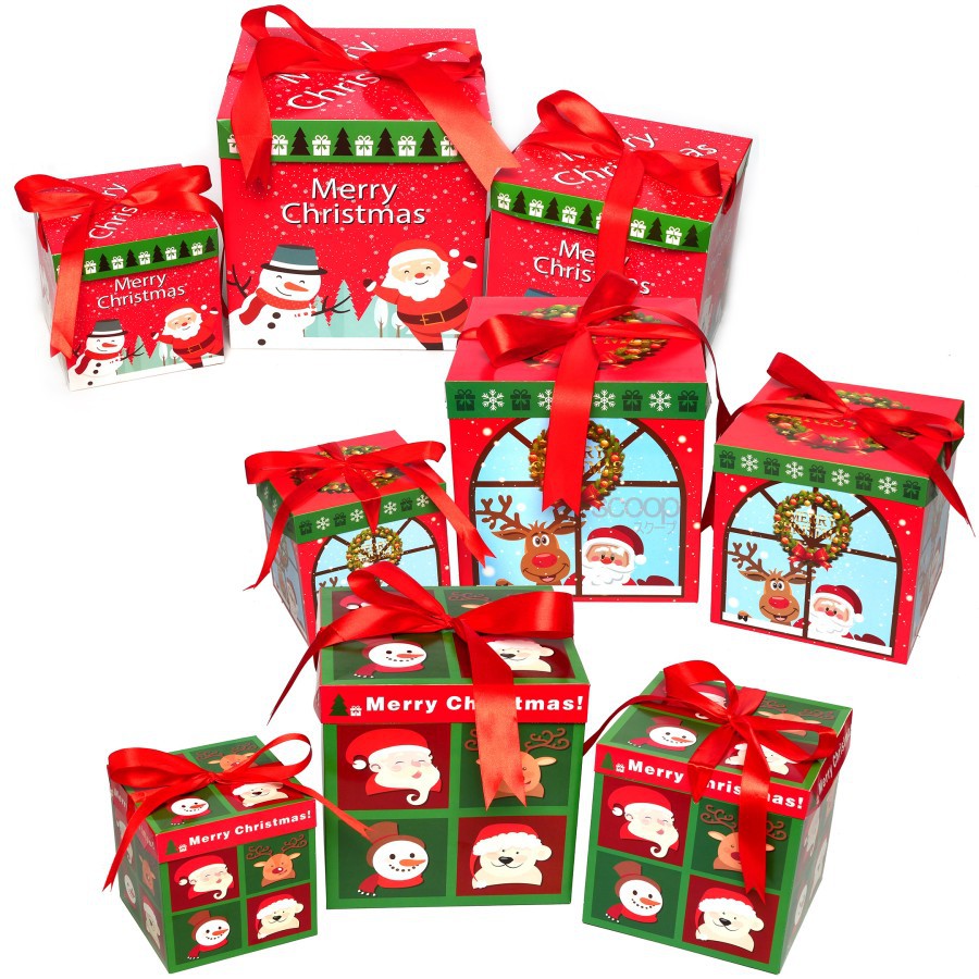 

CHRISTMAS Holiday Gift Present Boxes Kotak Kemasan Kado Hadiah Natal