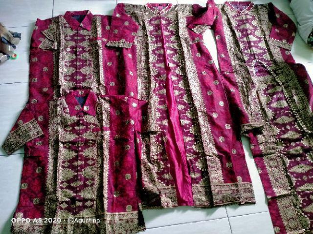 Gamis Batik Jupri Asli Palembang Warna Maron