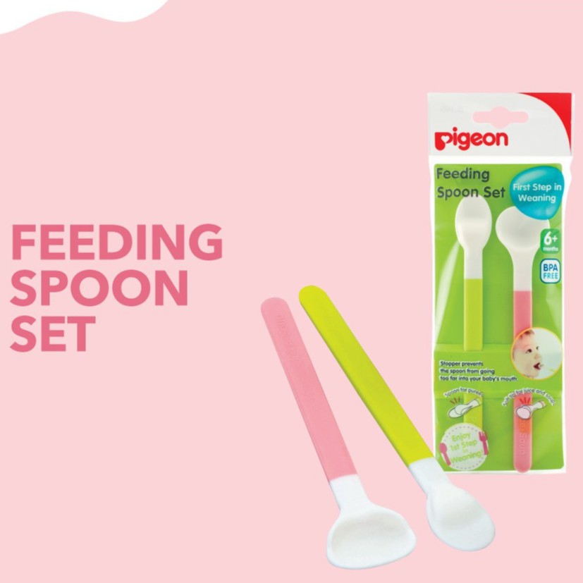 PIGEON Feeding Spoon Set 5780 | Sendok Makan Bayi