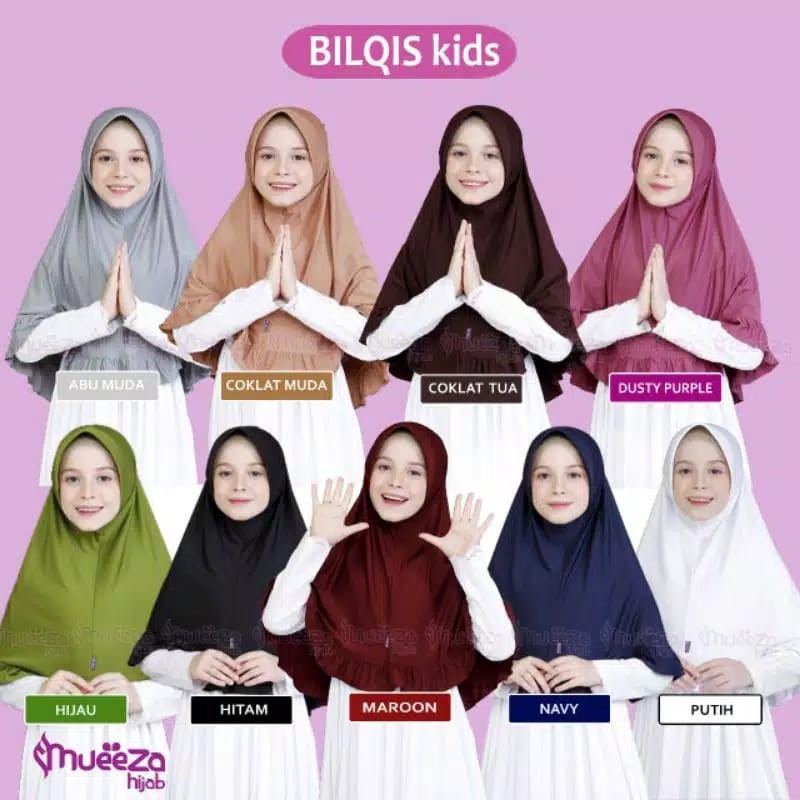 Bergo Mueeza Hijab Bilqis Hijab For Kids // Hijab Bilqis // Hijab Anak // Bergo Anak