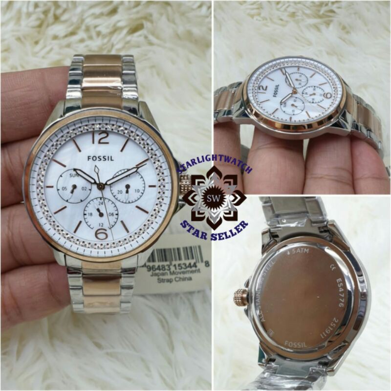 JAM TANGAN WANITA FOSSIL BATRE CRONO KUALITAS ORIGINAL