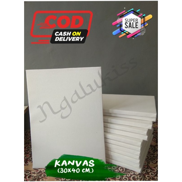 KANVAS 30 X 40 CM. ALAT LUKIS KANVAS 30X40 CM. PAPAN LUKIS