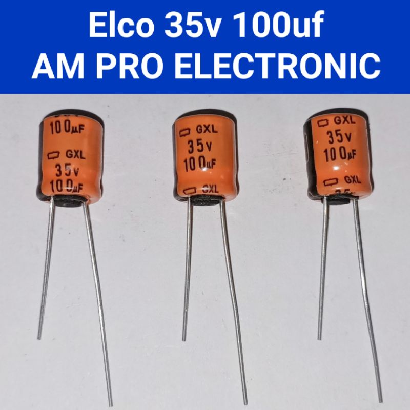 Elco 35v 100uf Elko 100uf 35v Orange Original