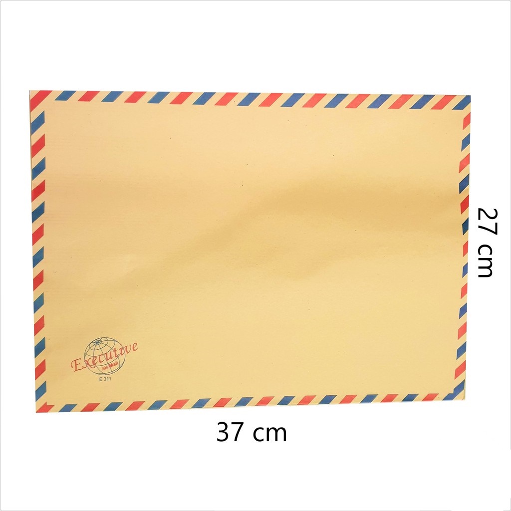 

AMPLOP COKLAT TALI 311 ENVELOPE 37 CM X 27 CM AIRMAIL ISI 10 LEMBAR