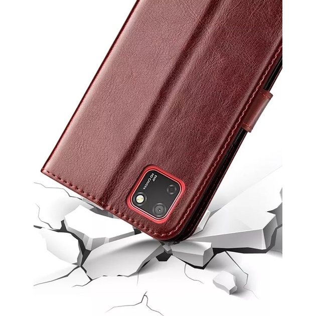 Case Flip Cover VIVO Y01 Y01A Y02 Y22 Y22S Y35 Y16 T1 Y15S Y11 Y12 Y12i Y15 Y17 Y19 Y91 Y91C Y93 Y95 Z1 PRO 4G 5G Wallet Leather Dompet Kulit