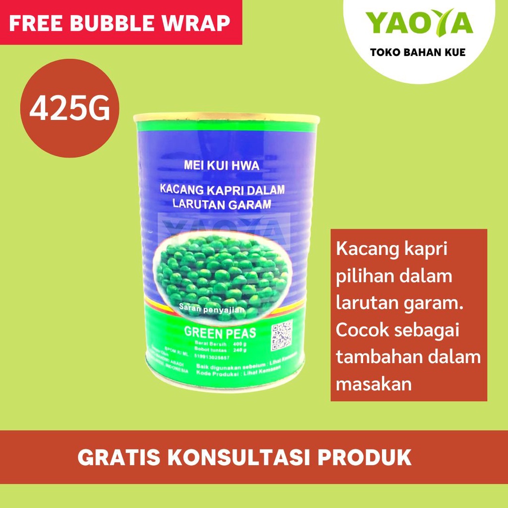 

MEI KUI HWA GREEN PEAS 425G