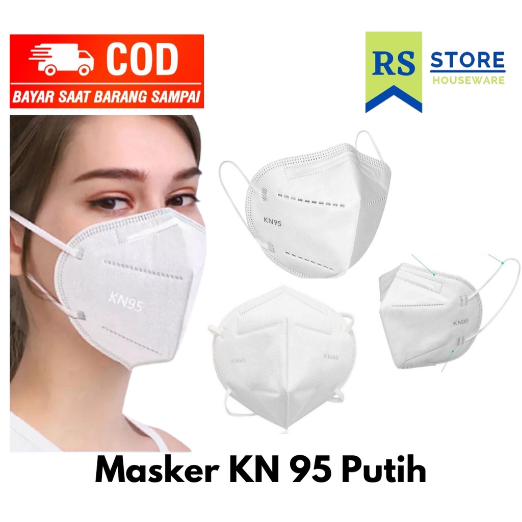 masker kn95 original medis tebal 5ply isi 50pcs korea 3m box warna warni hitam putih respirator / di