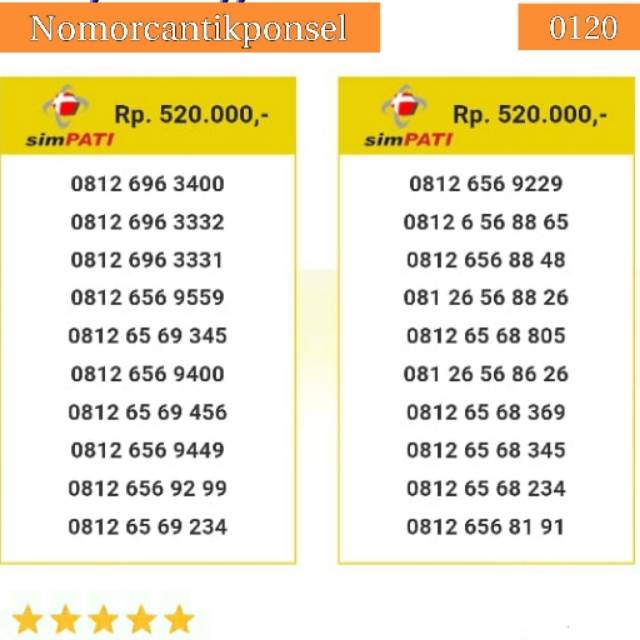 Nomor cantik simpati 0812 seri triple 333 bos 805 rapi #0120