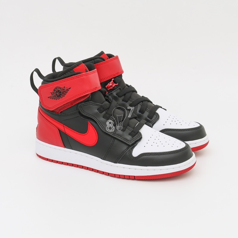 Air Jordan 1 Flyease Bred White Toe GS Women