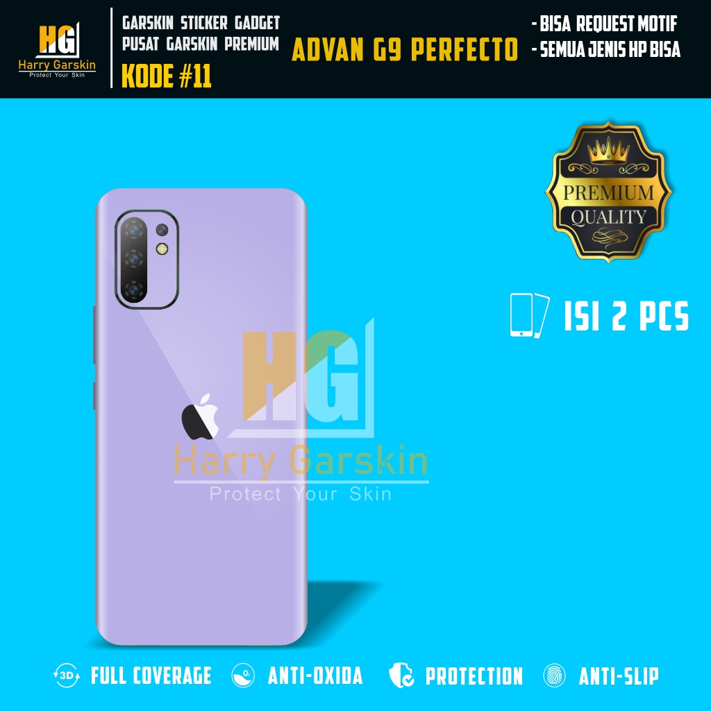 Garskin Sticker Premium Advan G9 Perfecto Kode #11-15 Bisa Request Via Chat