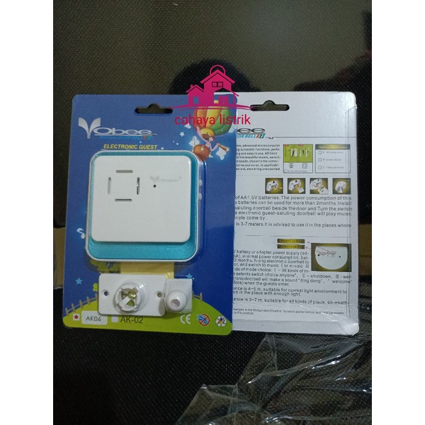 BELL PINTU RUMAH WIRELESS TANPA KABEL  DC/SENSOR ALL