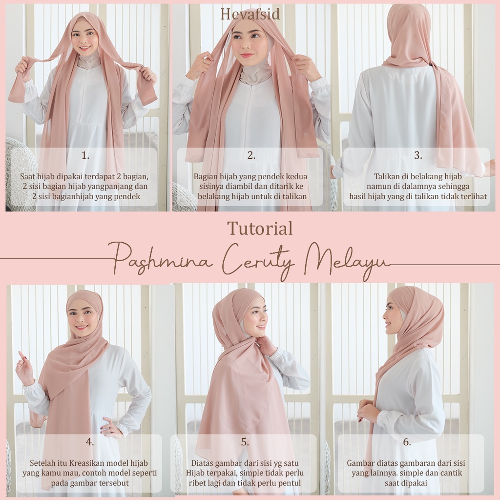 Pashmina Ceruty Instant Melayu Tali
