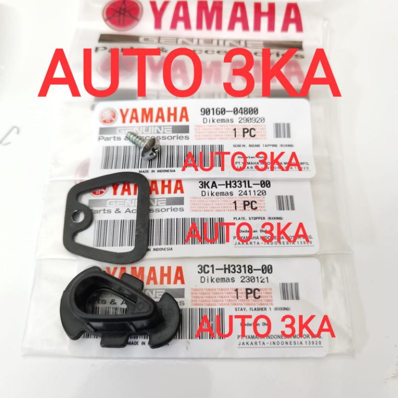 BAUT PLAT KLIP KLEM DUDUKAN LAMPU SEN SEIN RXKING RX KING NEW PEREDAM 2007 2008 ORIGINAL 3KA-H331L-0