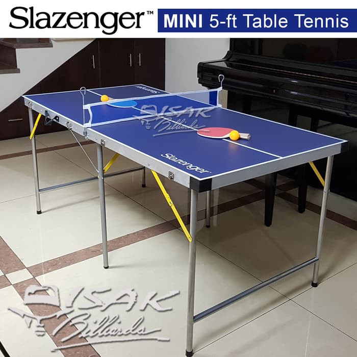 Slazenger Mini 5 ft Table Tennis - Meja Lipat Pingpong Mainan Anak