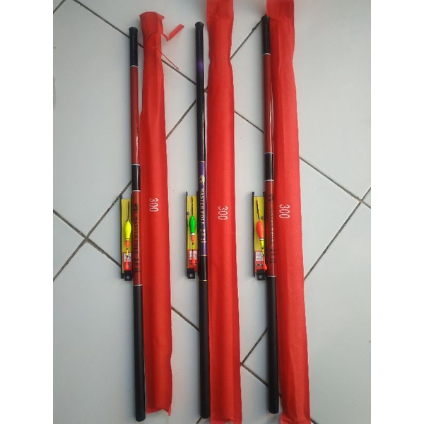 Joran Tegek 1 Set China Fishing Rod Carbon Tegek Panjang 1.8M-5.4MPole Fishing