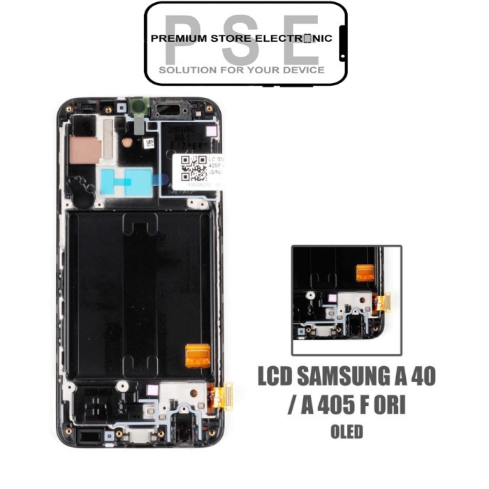 LCD Samsung A40 &amp; A405F Include Frame ORIGINAL Fullset Touchscreen