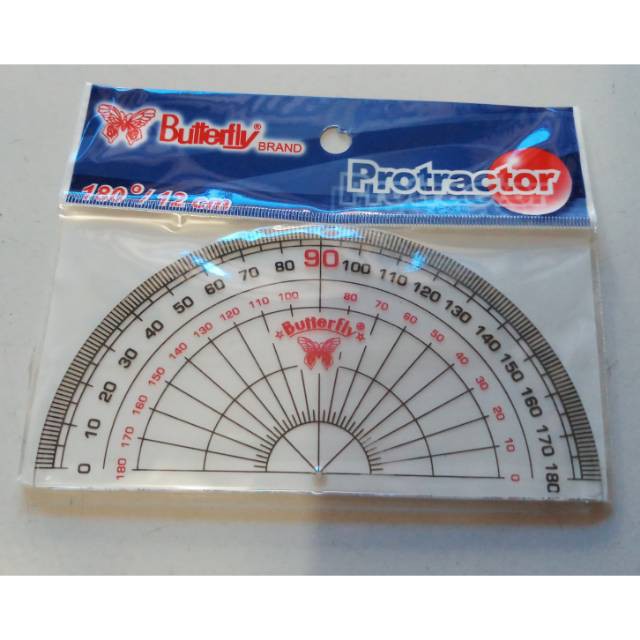 

Penggaris Busur Butterfly / Penggaris Busur 180 Deg
