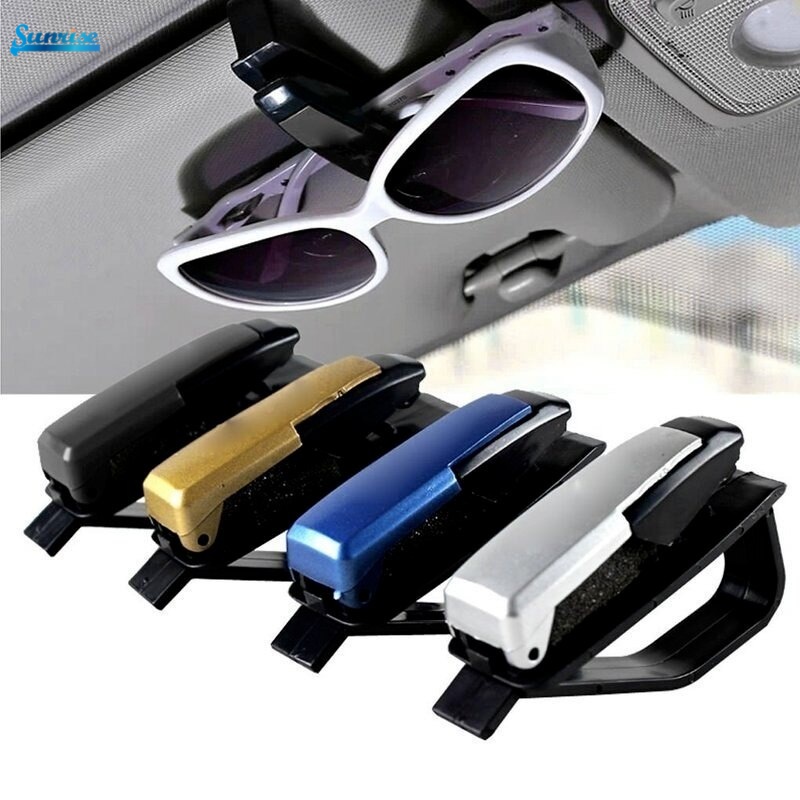 Car Sun Visor Glasses Clip Sunglasses Holder Automobile Fastener Ticket Storage Tools