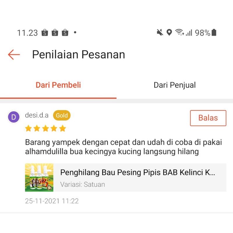 SUPERFRESH 60 - Penghilang Bau Kandang Kucing Pesing Pipis BAB Kelinci Kucing Anjing Pewangi Kandang 60 ML