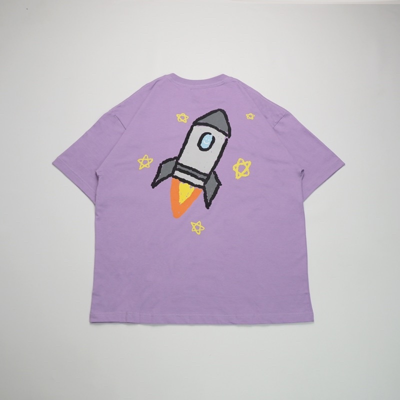 FAITH FADE CHILDHOOD MEMORIES - Rocket Oversized Tee (Lilac)