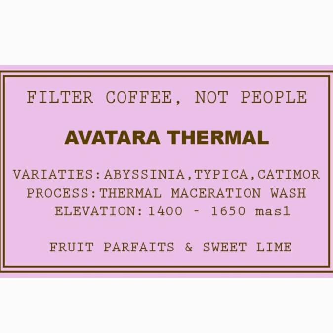 

GAYO PANTAN MUSARA - THERMAL MACERATION WASH 200gr (Arabica Filter)