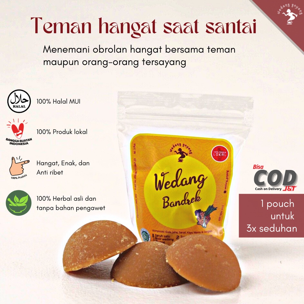 

Wedang Goyang Bandrek Jamu Instan isi 5 pack / 15 seduhan