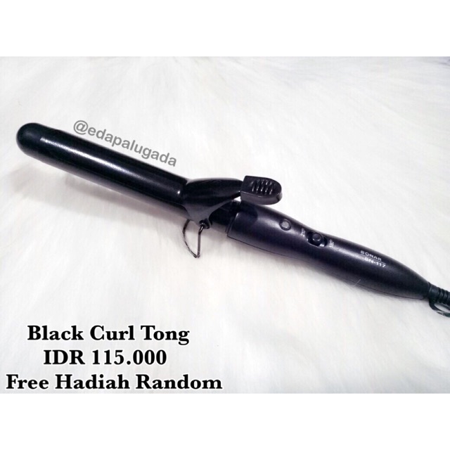 black curl tong sonar sn-117, catokan curly , catokan keriting , catokAN