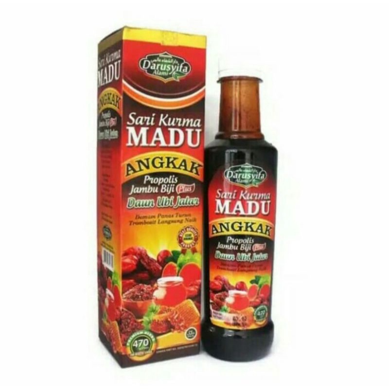 Sari Kurma Madu Angkak Darusyifa plus Propolis Jambu Biji Meningkatkan Thrombosit Penderita DBD Original